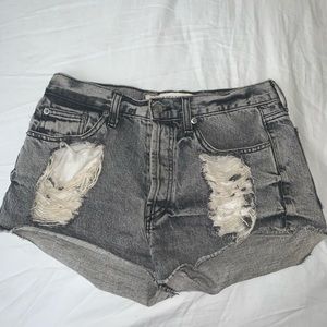 Brandy Melville Grey Jean Shorts